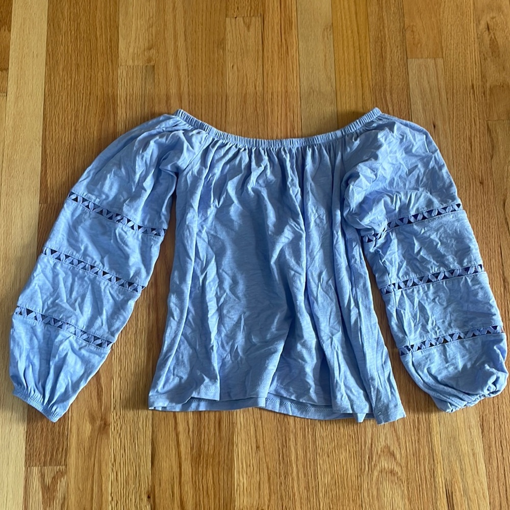 NWT Lilly Pulitzer blue off the shoulder top